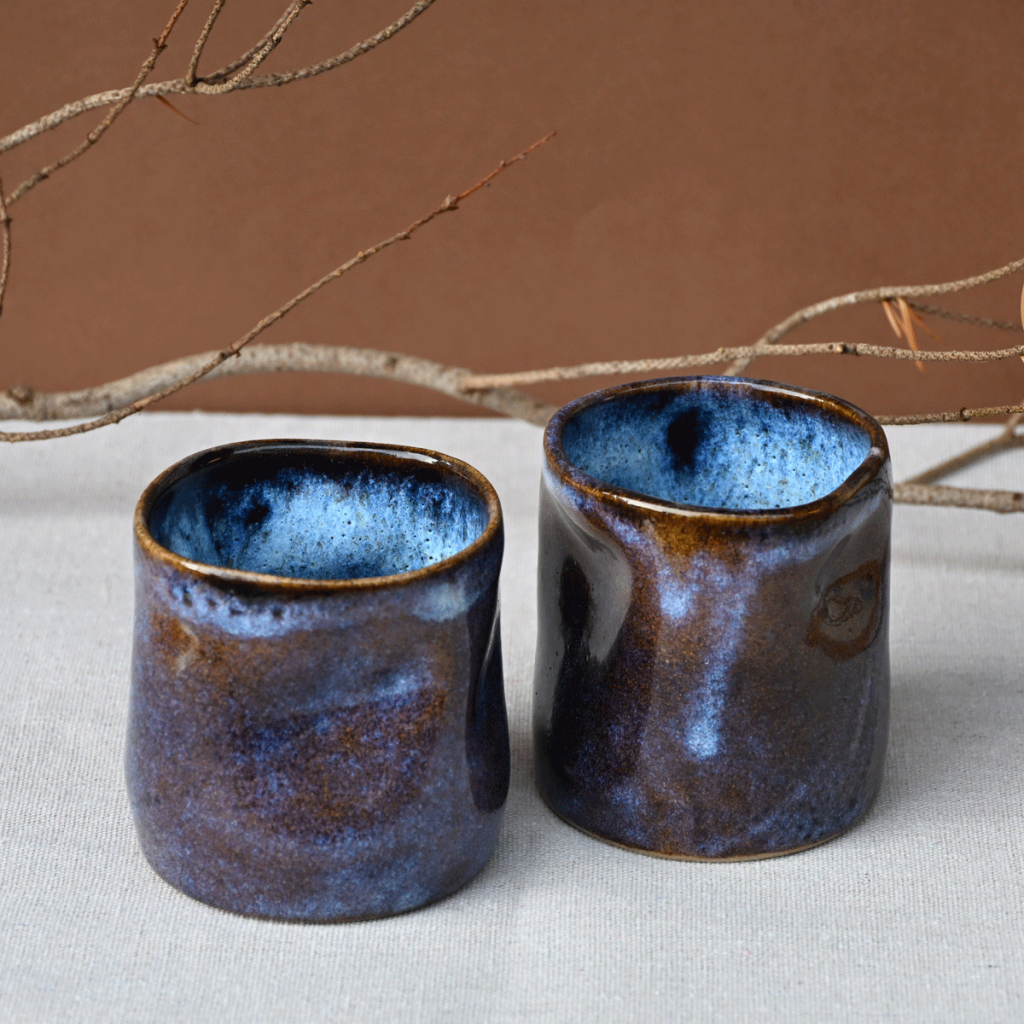 contreterre céramique contemporaine adam tasse duo bleu de terre