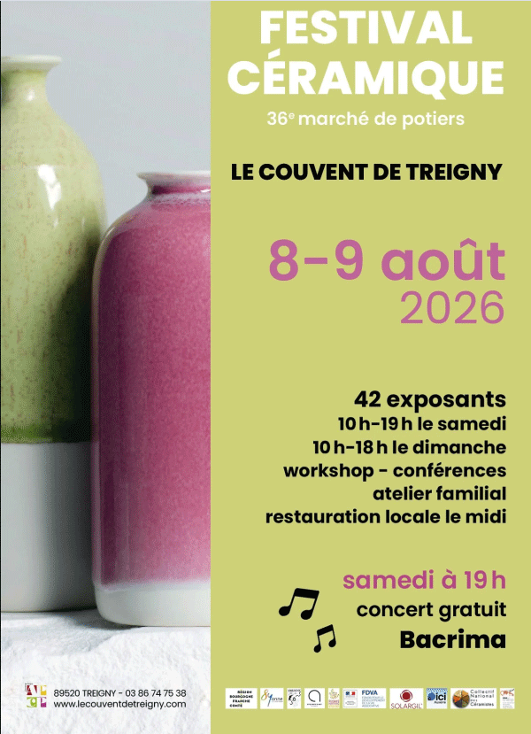festival céramique couvent treigny contreterre