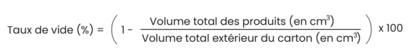 contreterre céramique contemporaine emballage réglementation 2026 formule calcul taux de vide